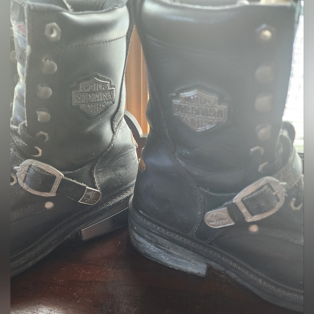 Harley Davidson Men's Size 10 Motorcycle Riding Boots - Picture 12 of 13